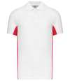 KB232 Flag Polo Shirt White / Red colour image